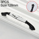 3 PCS 5005_128 Matte Black Ink Plum Zinc Alloy Ceramic Cabinet Handle