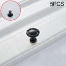5 PCS 6510-Single Matte Black Drawer Cabinet Door Single Grain Single Processor Handle