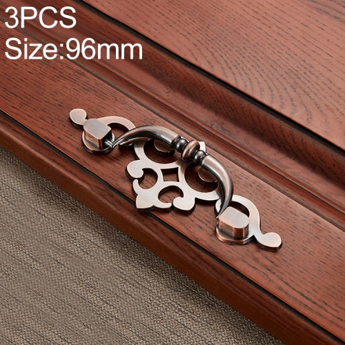 3 PCS 6057-96 Red Ancient Drawer Cabinet Door Bronze European Style Handle