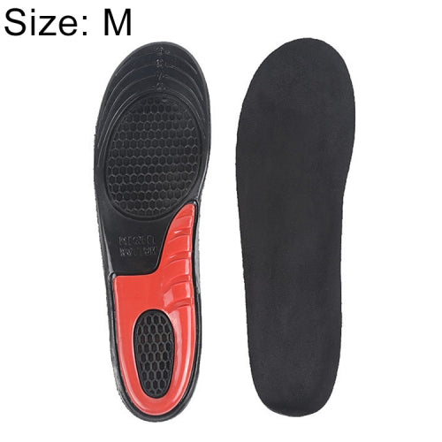 1 Pair Military Training Shock Resistance Sports Insoles Soft and Comfortable Stretch Thick Insoles, Size: M(38-42 Yards)(Black)