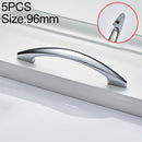 5 PCS 4027-96 Bright Chrome Drawer Cabinet Door Modern Simple American Style Handle