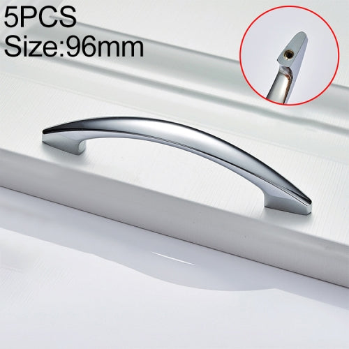 5 PCS 4027-96 Bright Chrome Drawer Cabinet Door Modern Simple American Style Handle