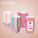 2400 PCS Square Lamination Cake Cup Muffin Cases Chocolate Cupcake Liner Baking Cup, Size: 6 x 5 x 5cm, Random Color Delivery