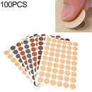100PCS/Box 3 in 1 Decorative Dust Cover Paper Hole Stickers Furniture Cabinet Self-adhesive Sealing Stickers
