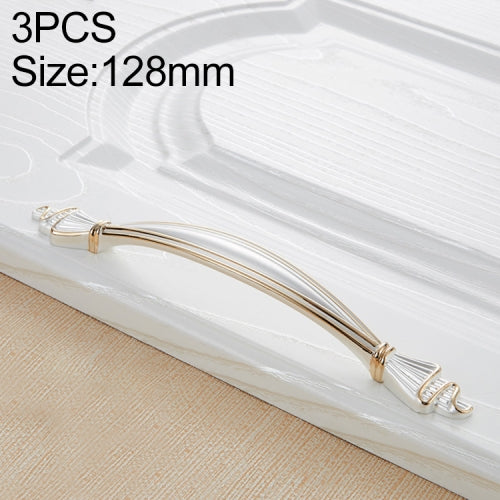 3 PCS 6543-128 Gold + Silver Modern Shoe Cabinet Wine Cabinet Handle