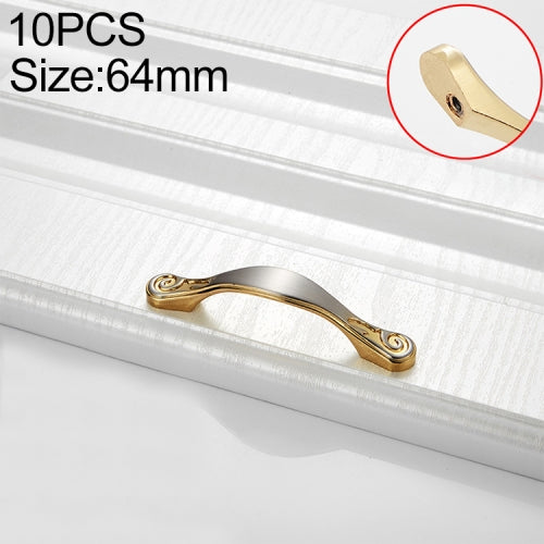 10 PCS 4041-64 Double Gold Zinc Alloy Cabinet Drawer Door Handle