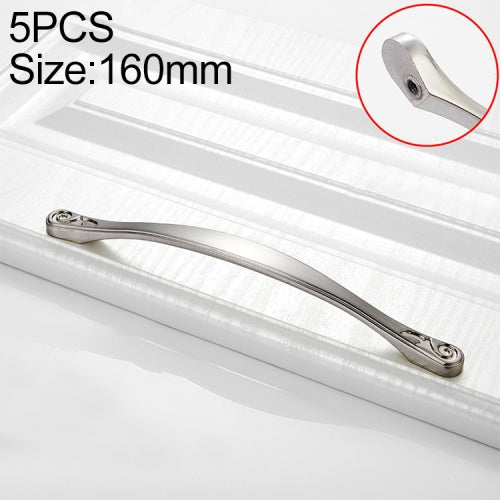 5 PCS 4041-160 Wiredrawing Zinc Alloy Cabinet Drawer Door Handle