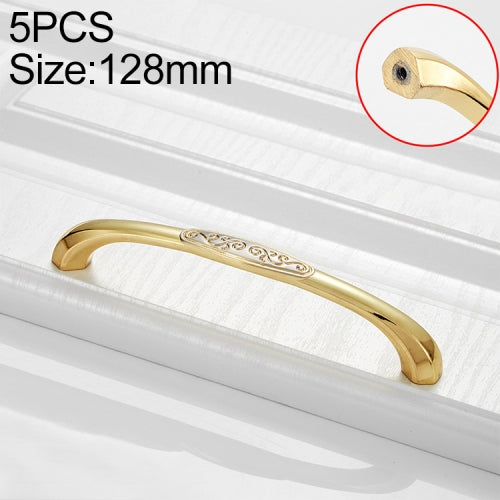 5 PCS 4086-128 Double Gold Zinc Alloy Cabinet Drawer Door Handle