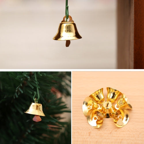 50 PCS Christmas Decorating Christmas Tree Small Bells Decoration Supplies, Size: 2*2cm(Gold)