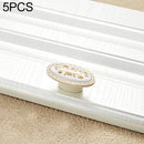 5 PCS 5008-single Ivory White Fake Gold Flower Cabinet Drawer Zinc Alloy Ivory White Jade Handle
