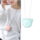 Mini Bear Style Neck Formaldehyde Negative Ion PM2.5 Removal Air Purifier for Kids (Blue)