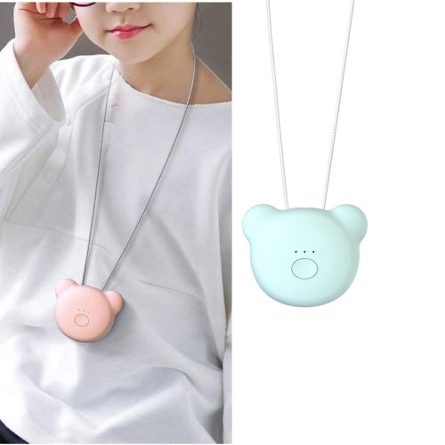 Mini Bear Style Neck Formaldehyde Negative Ion PM2.5 Removal Air Purifier for Kids (Blue)