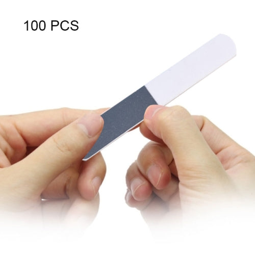 100 PCS Double Sided Polishing Article Bar Nail File Buffers Polisher for Fingernails and Toenails
