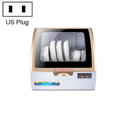 Automatic Household Tabletop Dishwasher Disinfection, Sterilization And Drying Integrated Mini Dishwasher(US Plug)