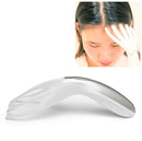 Mini Portable Multifunctional Head Massager Massage Comb, Battery Powered (White)