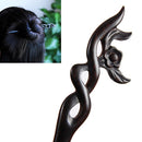 Ebony Hairpin Ancient Hair Headdress-Nongmei + Gift Box, Gift Box Colors Are Random