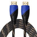 5m HDMI 1.4 Version 1080P Woven Net Line Blue Black Head HDMI Male to HDMI Male Audio Video Connector Adapter Cable