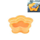 Flower Shape Style Scalable Silicone Storage Box For Vehicle And House(Orange)