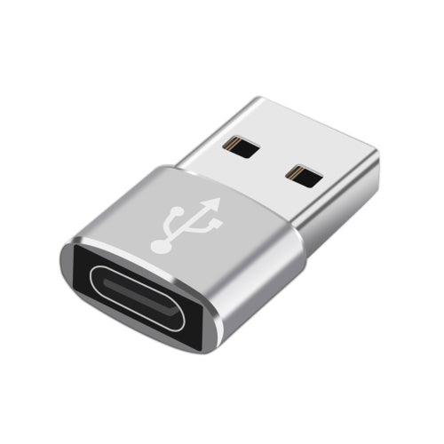 HAWEEL USB-C / Type-C Female to USB 2.0 Male Aluminum Alloy Adapter, Support Charging & Transmission Data
