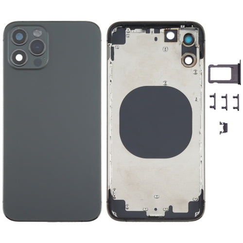 Back Housing Cover with Appearance Imitation of iP12 Pro for iPhone X(Black)