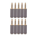 10 PCS CTIA and OMTP Earphone Microphone Universal System Conversion Plug