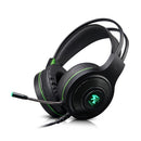 HAMTOD V5000 Dual 3.5mm + USB Interface Wired Gaming Headset, Cable Length: 2.1m(Black)