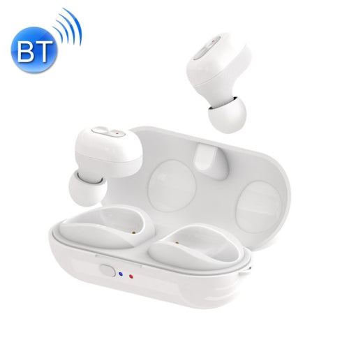 TWS-N9 Bluetooth 5.0 Mini Binaural True Wireless Stereo Sports Bluetooth Earphone with Charging Box(White)