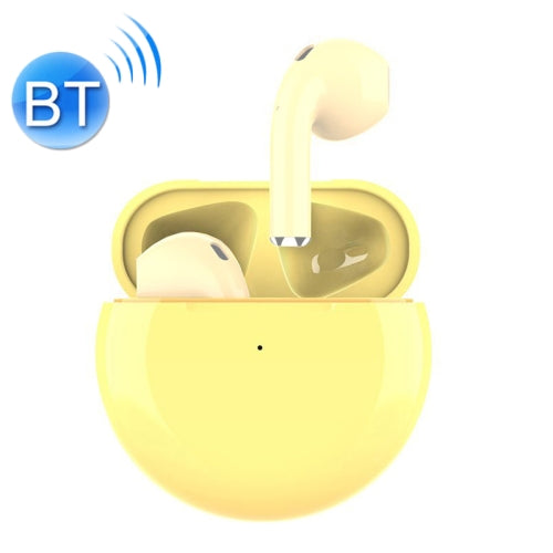 mini Q2 Bluetooth 5.0 Touch Wireless Bluetooth Earphone with Charging Box, Support Call & Siri & Cancel Dial (Yellow)