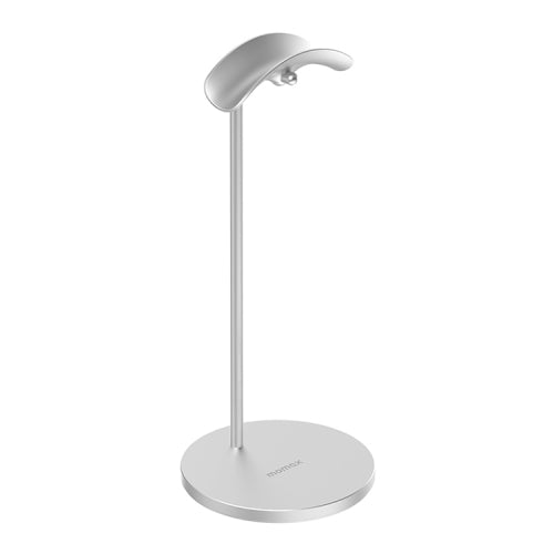 MOMAX HS1 Universal Metal Headphone Holder Headphone Display Hanger (Silver)