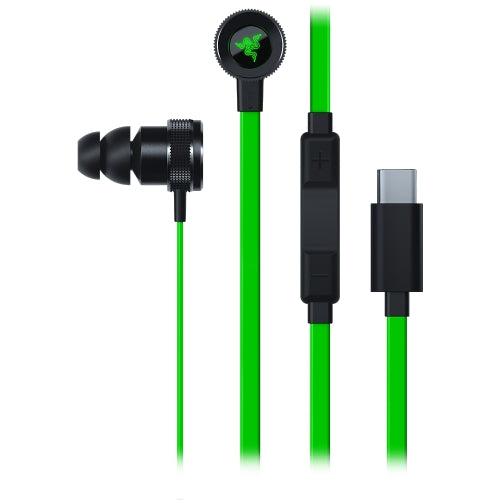 Razer Hammerhead USB-C Wired Gaming In-ear Headset with mic(Green Black)