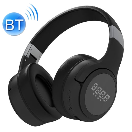 ZEALOT B28 Folding Headband Bluetooth Stereo Music Headset with Display (Black)