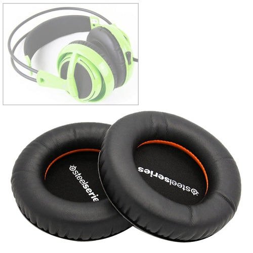 4 PCS For Steelseries Siberia V1 / V2 English Letter Pattern Headphone Cushion Sponge Cover Earmuffs Replacement Earpads