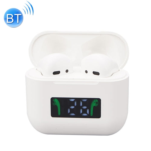 Pro 8 In-ear Touch Digital Display TWS Mini Wireless Bluetooth Earphone (White)