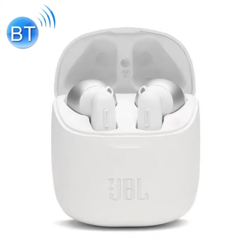 JBL T225 Bluetooth 5.0 TWS Noise Reduction Stereo True Wireless Bluetooth Earphone(White)