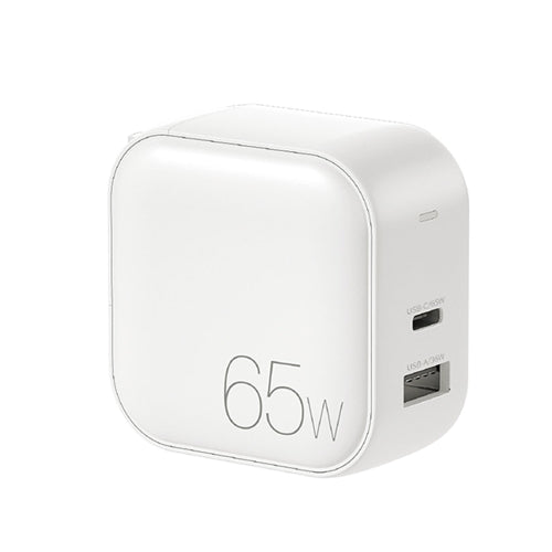 WK WP-U113 GaN 65W Dual USB Fast Charger Power Adapter, US Plug