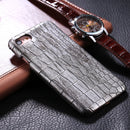 For iPhone 6 & 6s Crocodile Texture Paste Protective Back Cover Case (Silver)