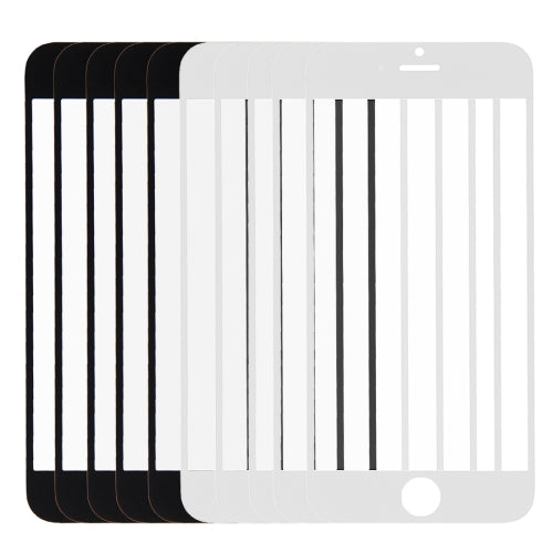 5 PCS Black + 5 PCS White for iPhone 6 Front Screen Outer Glass Lens