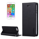 GOOSPERY BLUE MOON FLIP for iPhone 6 & 6s Crazy Horse Texture PU + TPU Horizontal Flip Leather Case with Holder & Card Slots & Wallet (Black)
