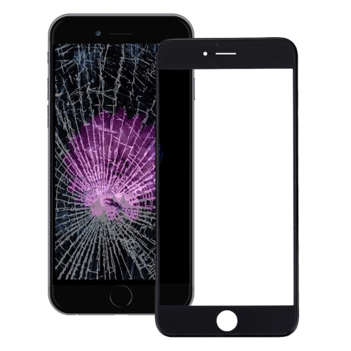 Front Screen Outer Glass Lens with Front LCD Screen Bezel Frame & OCA Optically Clear Adhesive for iPhone 6s Plus(Black)