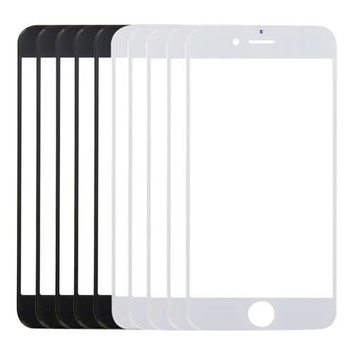 5 PCS Black + 5 PCS White for iPhone 6 Plus & 6s Plus Front Screen Outer Glass Lens