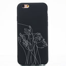 Five Hands Painted Pattern Soft TPU Case for iPhone 6 Plus & 6s Plus