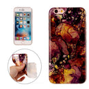 For iPhone 6s Purple Yellow Marble Pattern Soft TPU Protective Case