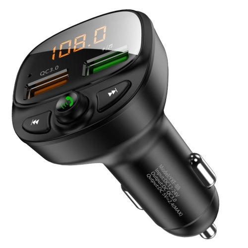 FLOVEME YXF-88 QC 3.0 Dual USB Car Bluetooth MP3 Player Car Kit, Support TF Card & U Disk & Bluetooth Connection