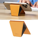 ROCK RPH0968 PU Leather Magnetic Magic Card-Holder Stand for iPhone 12 Series (Yellow)