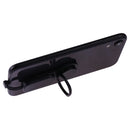 LXS09 2A 8 Pin + 3.5mm Female to 8 Pin Male Audio & Charging Adapter with Ring Holder (Black)