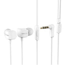 Remax RM-502 Elbow 3.5mm In-Ear Wired Heavy Bass Sports Earphones with Mic(White)