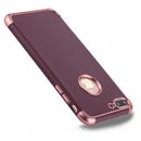 For iPhone 8 Plus & 7 Plus Electroplating TPU Protective Back Cover Case(Rose Gold)