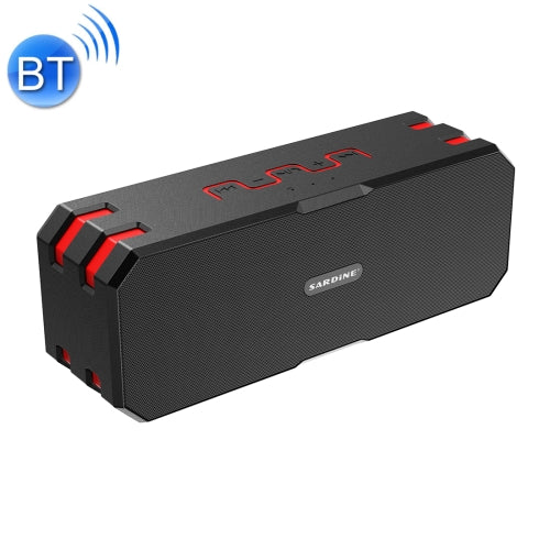 SARDiNE F4 Multi-function Wireless Bluetooth Speaker with Microphone , Support Hands-free Answering Phone & FM Radio & TF Card(Red)