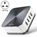 TOPK C8101 8 Ports USB Charger Travel Adapter, UK Plug