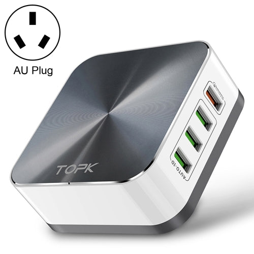 TOPK C8101 8 Ports USB Charger Travel Adapter, AU Plug